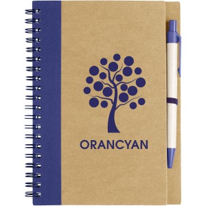 Priestly recycled notebook with pen, Natural,Navy (Notebooks)