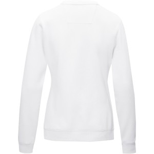 Elevate Jasper women's GOTS organic GRS recycled crewneck sweater, White (Pullovers)