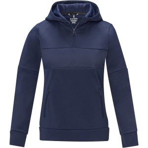 Elevate Sayan women's half zip anorak hooded sweater, Navy (Pullovers)