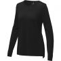 Merrit women's crewneck pullover, Solid black