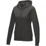 Ruby women's GOTS organic GRS recycled full zip hoodie, Storm grey