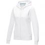 Ruby women's GOTS organic GRS recycled full zip hoodie, White