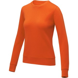 Zenon women's crewneck sweater, Orange (Pullovers)
