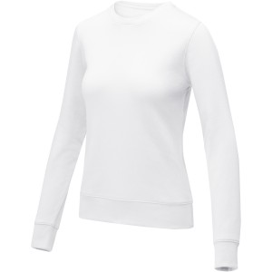 Zenon women's crewneck sweater, White (Pullovers)