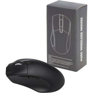 Pure wireless mouse with antibacterial additive, Solid black (Photo accessories)