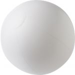 PVC inflatable beach ball, white (4188-02)