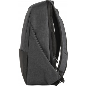 PVC laptop backpack Aliza, black (Backpacks)