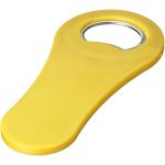 Rally magnetic drinking bottle opener, Yellow (11260807)