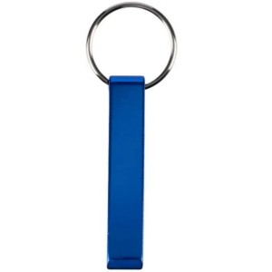 Recycled aluminium key holder Anneliese, orange (Keychains)