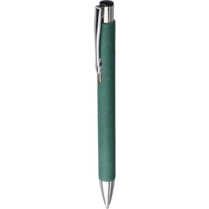 Recycled carton ballpen Debra, green (Wooden, bamboo, carton pen)