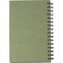 Recycled carton hardcover notebook Caleb, green