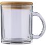 Recycled glass drinking mug 300 ml Ashley, neutral