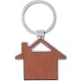 Recycled leather keychain Jim, brown