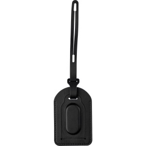 Recycled PU luggage tag Isen, black