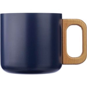 Recycled stainless steel double-walled mug 400 ml Dwight, bl (Mugs)