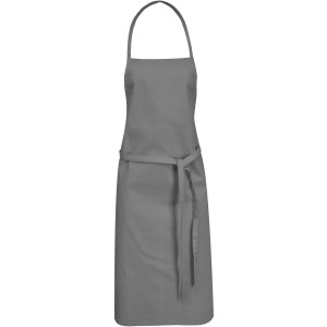 Reeva 100% cotton apron with tie-back closure, Grey (Apron)