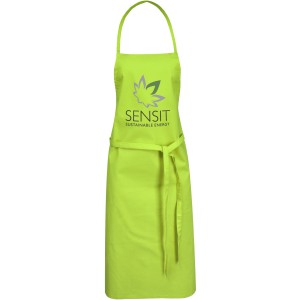 Reeva 100% cotton apron with tie-back closure, Lime (Apron)