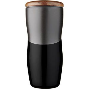 Reno 370 ml ceramic tumbler, Black (Glasses)