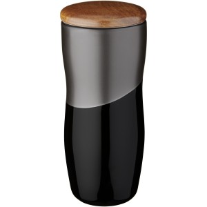 Reno 370 ml ceramic tumbler, Black (Glasses)