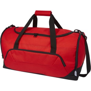 Retrend RPET duffel bag, Red (Travel bags)