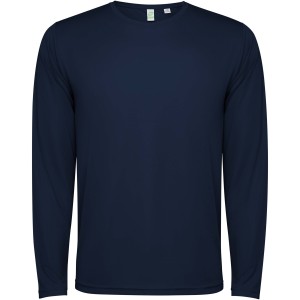 Estoril long sleeve unisex t-shirt, Navy Blue