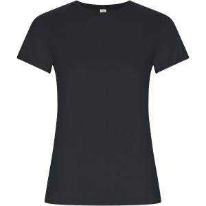 Golden short sleeve women's t-shirt, Ebony