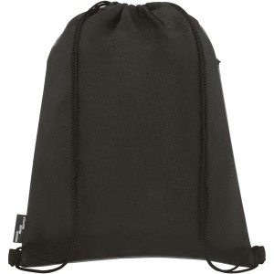 Ross RPET drawstring backpack, Heather medium grey (Backpacks)