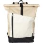 rPET (600D) roll-top backpack Marlene, beige