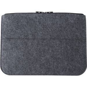 RPET felt laptop pouch Emilia, grey (Laptop & Conference bags)