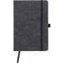 RPET felt notebook Harper, dark grey