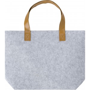 RPET felt shopping bag Hunter, light grey (Shopping bags)