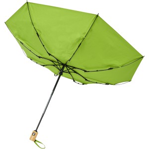 RPET folding umbrella , Lime (Foldable umbrellas)