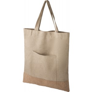 RPET polyester (600D) tote bag Ophelia, khaki (Shopping bags)