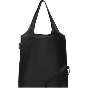 Sabia RPET foldable tote bag, Solid black (Shopping bags)