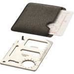 Saki 15-function pocket tool card, Silver, solid black (10216900)