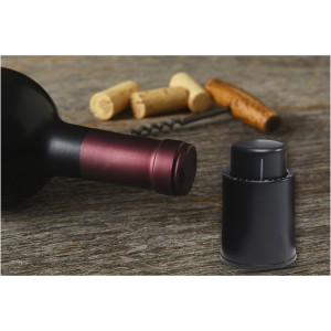 Sangio wine stopper, Solid black (Wine, champagne, cocktail equipment)