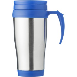 Sanibel 400 ml insulated mug, Silver,Blue (Mugs)