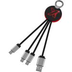 SCX.design C16 ring light-up cable, Red, Solid black (2PX00221)