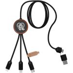 SCX.design C37 3-in-1 rPET light-up logo charging cable with (2PX07171)