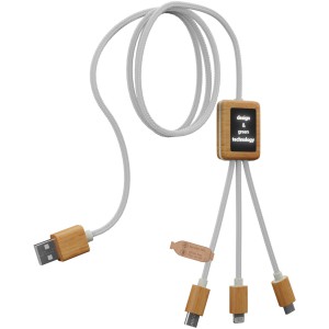 SCX.design C39 3-in-1 rPET light-up logo charging cable with (Eletronics cables, adapters)