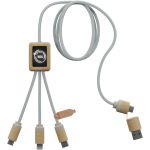SCX.design C49 5-in-1 charging cable, Light brown (2PX12670)