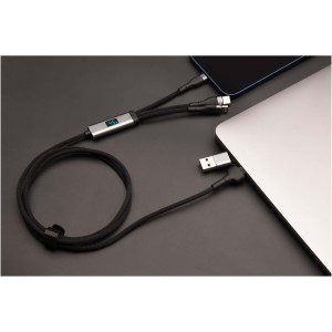 SCX.design C53 100W 5-in-1 rPET ultra fast charging cable, G (Powerbanks)