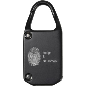 SCX.design T10 fingerprint padlock, Solid black (Office desk equipment)