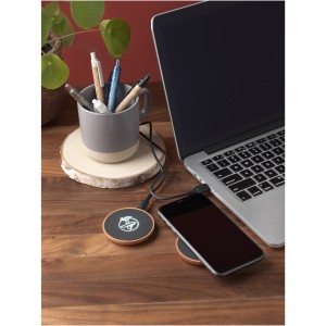 SCX.design W13 10W wooden wireless charging station, Brown (Powerbanks)