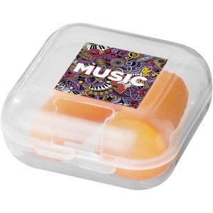 Serenity earplugs with travel case, Orange (Travel items)