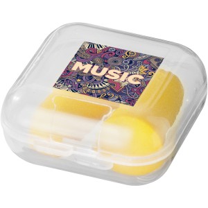 Serenity earplugs with travel case, Yellow (Travel items)