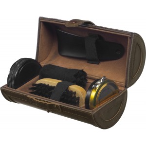 PU shoe polish set Mario, brown (Shoes and glass cleaners)