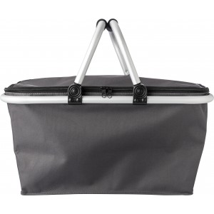 Polyester (320-330 gr/m2) shopping basket. Douglas, grey (Shopping bags)