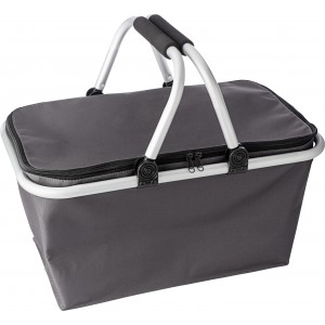 Polyester (320-330 gr/m2) shopping basket. Douglas, grey (Shopping bags)