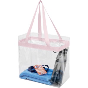 Hampton transparent tote bag, Light pink, Transparent clear (Shoulder bags)